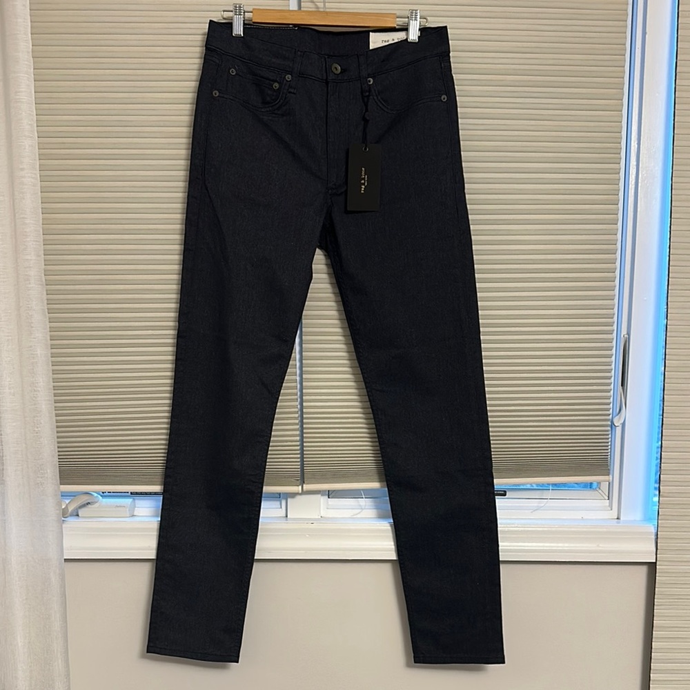 rag & bone Men's Dark Blue Skinny Jeans